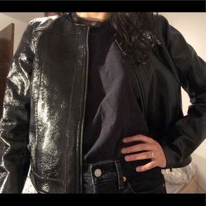 Faux leather jacket